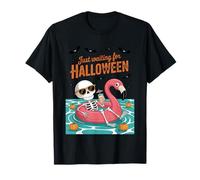 Aspettando solo il conto alla rovescia per Halloween Spooky Skeleton Summer Maglietta