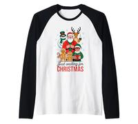 Aspettando Solo Natale gioiosa Scena delle Vacanze Maglia con Maniche Raglan