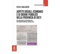 Aspetti sociali, economici e di ordine pubblico nella provincia di Rieti. Dall'Armistizio dell'8 settembre 1943 alle elezioni politiche del 18 aprile 1948
