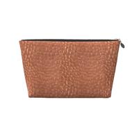 Aspetto rame martellato, Borsa da toilette Borsa per trucco Borsa per cosmetici Borsa da toilette da viaggio portatile