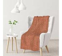 Aspetto rame martellato,Coperta morbida, calda, anti-pilling, in flanella, peluche, 76 x 102 cm