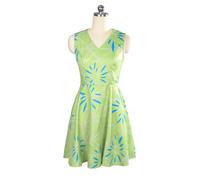Aspfoaw Costume da disgusto da donna per adulti, stile cartone animato, disgusto emotivo, gioia, vestito verde, per Halloween e cosplay (gioia, M)