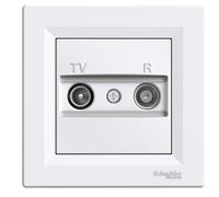 Schneider Electric EPH3300121 presa TV/FM fine, bianco