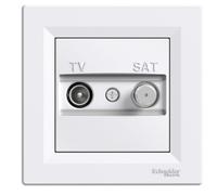 Schneider Electric eph3400121 presa TV/SAT finale, bianco