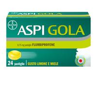 Aspi Gola - Antinfiammatorio Mal Di Gola E Gola Infiammata Caramelle Miele E Limone 24 Pastiglie
