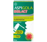 Aspi Gola Dolact Spray Gola antinfiammatorio e antidolorifico per Mal di Gola Forte Flurbiprofene 15ml