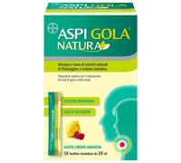 Bayer Aspi Gola Natura Sciroppo Mal di Gola e Tosse 16 Bustine Monodose