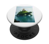 Aspidochelone, tartaruga marina medievale del mito europeo PopSockets PopGrip Adesivo