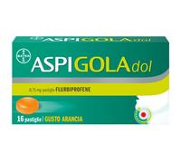 AspigolaDol Fluibuprofene Gusto Arancia 16 pastiglie