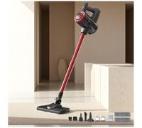 Aspira E Lava Pavimenti Casa 5 in 1 Portatile, 400ml Serbatoio , Scopa Elettrica Senza Fili Leggero E Senza Fili Scopa Lava E Aspira Pavimenti per Pulizia Domestica/Capelli/Polvere/Lavapavimenti ,Red