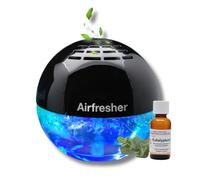 Aspira Lura - Deodorante con ionizzatore con olio di eucalipto, diffusore di profumo per fino a 200 m², senza coloranti, per soggiorno, ufficio e aria fresca