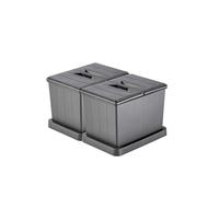Aspira Pattumiera modulare per cassetto, pattumiera "Müllomatic MODUL da 1", contenitore in plastica con base integrata, capacità: 1 x 16 l, sistema di raccolta differenziazione dei rifiuti, altezza