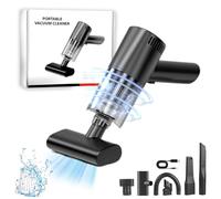 Aspirabriciole Senza Fili Potente, 12000Pa Aspirapolvere Auto Portatile, USB Mini Aspirapolvere, Ricaricabile Portatile Leggero Aspirapolvere per Capelli, Auto, Casa, Ufficio, Cucina