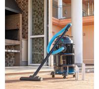 Cecotec Aspiratore di Cenere 30L Conga Ash 6000 Easy Go Home XL. Potenza 1500W, Aspirazione 21kPa, Tubo rivestito in metallo, Ruote e manico per trasporto, Cavo da 6m