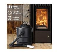 ASPIRACENERE ELETTRICO 1200W SERBATOIO CAPACITÀ 20LT ASPIRAPOLVERE CENERE 4900
