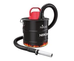 ASPIRACENERE NIKLAS NERONE A MOTORE 1000W DA 18 LT STUFE A LEGNA PELLET CAMINO