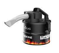 Bidone Aspiracenere Elettrico 600W Niklas Nerone 4 LT per Cenere Stufe e Camini