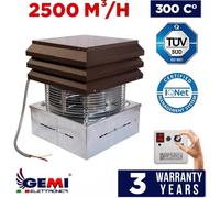 ASPIRADOR EXTRACTOR DE HUMOS HUMO PARA CHIMENEA BARBACOA DE LEÑA BASE GEMI [EEK: A+]