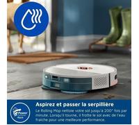 Philips HomeRun Serie 5000 - robot aspira e lava, 10.000 Pa, doppi moci rotanti, auto-svuotamento (S-bag®), navigazione laser, app HomeRun, beige seta (XU5100/20)