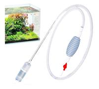 Aspiragraviglia Per Acquario | Sifone Trasparente Cambia Acqua,Accessori per Manutenzione Anfibi e Piccoli Animali Domestici come Tartarughe Guppy e Gamberetti