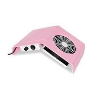 Aspirapolvere 40W Pink Or White Nail Dust Collector Nail Suction Fan Nail Dust Vacuum Cleaner Machine With 2 Dust Collecting Bag Salon Tools Alta potenza(Pink)