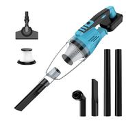 Aspirapolvere a batteria per Makita da 18 V, 20000 Pa, con ugello per pavimento, bocchetta per fessure, bocchetta per imbottitura, contenitore per polvere da 0,6 l, per auto, casa, peli di animali