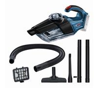 Bosch GAS 18V-1 Professional aspirapolvere senza filo Nero, Blu, Rosso, Translucent Senza sacchetto