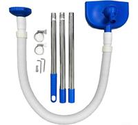 Aspirapolvere automatico per piscina con circolazione dell'acqua per una rimozione efficiente dello sporco blu (blu, 3 sezioni)