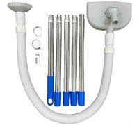 Aspirapolvere automatico per piscina con circolazione dell'acqua per una rimozione efficiente dello sporco, blu (grigio, 5 sezioni)