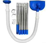 Aspirapolvere automatico per piscina con circolazione dell'acqua per una rimozione efficiente dello sporco blu (blu, 5 sezioni)