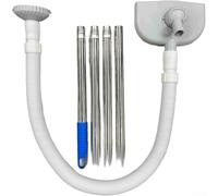 Aspirapolvere automatico per piscina con circolazione dell'acqua per una rimozione efficiente dello sporco, blu (grigio, 4 sezioni)