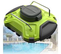 Aspirapolvere automatico per piscina, design senza fili per una facile pulizia di pavimenti, pareti e linea di galleggiamento, 180 minuti di autonomia con indicatore LED, per piscine fuori terra a