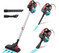 Aspirapolvere con filo Portatile, Scopa Elettrica con Filo potente 20kPA 600W, 3 in 1 Aspirapolvere senza Sacco, con Cavo 6m, per Pavimenti Duri e Peli di Animali Domestici