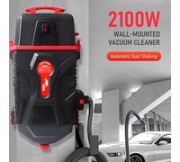 Aspirapolvere da parete ad alta potenza da 2100 W con funzione di scuotimento automatico della polvere per garage e officina