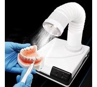 Aspirapolvere Dentale da Tavolo, Aspiratore per Polveri per Unghie, Aspiratore per Polvere con Design a LED/Tubo di Aspirazione Retrattile, per Laboratorio Odontotecnico