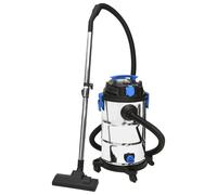vidaXL Aspirapolvere e Aspiraliquidi 1200 W 30 L Argento