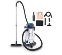 Aspirapolvere e aspiraliquidi bidone inox 1200w 30lt Scheppach vc30 premium