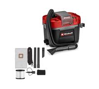 Einhell Professional Aspirasolidi e liquidi TP-VC 18/10 Li BL L-Solo Power X-Change (18 V, Brushless, serbatoio 10 l, 2 livelli di asp., incl. filtro a soffietto, bocchette di asp., batteria esclusa)