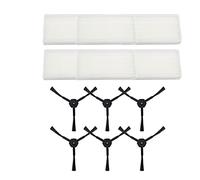 Aspirapolvere filtro antipolvere primario mop pad spazzola laterale/adatto per Ilife V3 V5 V5s V3s V5s Pro V50 X5 filtro HEPA sostituzione spazzola laterale (colore: grigio chiaro)