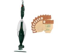 Aspirapolvere Folletto VK130 -REVISIONATA- + Spazzola HD CON RUOTE, Ideale Per Tutti i Pavimenti, Cavo Estraibile 7m, 3 Velocità, Filtro HEPA, Igienizzato e Pronto all’Uso + 2 ANNI DI SACCHETTI
