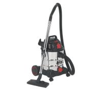Aspirapolvere Industriale 20L 1400W/230V Inossidabile Tamburo Auto Inizio