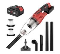 Aspirapolvere manuale a batteria per Makita da 18 V, 20000 Pa, con bocchetta per pavimento, bocchetta per fessure, bocchetta per imbottitura, contenitore per polvere da 0,6 l, aspirapolvere senza fili