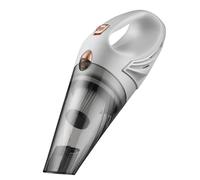Aspirapolvere manuale, aspirapolvere per auto con cavo, forte aspirapolvere manuale a soffiaggio ciclonico per peli di animali domestici veicolo ufficio domestico (pulitore sottovuoto bianco cordo)