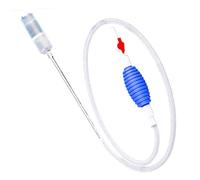 Aspirapolvere per ghiaia d'acquario - Pulitore a sifone trasparente per laghetto - Accessori principianti per pesci Betta, Guppy, Tartaruga, Bacino Casa e Rettili