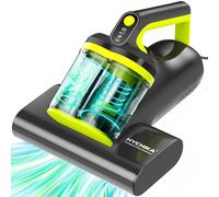 HYCHIKA Aspirapolvere per materassi - 16kPa Battimaterasso Antiacaro con luce UV-C,ad ultrasuoni,60°C, aria calda,doppio ciclone, rimuove il 99,2% degli allergeni, per materassi, letti,divani