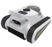 Aspirapolvere senza fili per piscina interrata, pulitore robotico automatico per piscina con pulizia di pareti e linee di galleggiamento, colore grigio