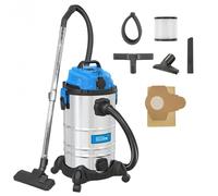 Güde 17002 - Aspirapolvere a secco GNTS 30L, 30 l, colore: Blu/Argento