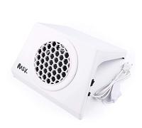 Aspirapolvere per unghie con sacchetti raccoglipolvere, 100W Manicure Aspirazione collettore polveri Estrattore Macchina, Professionale Nail Art Strumenti salone Attrezzature raccolta,Bianca