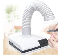 Aspirapolvere per unghie, potente estrattore di polvere con ventola e LED per lucidatura e macinazione dentale