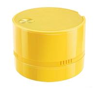 Aspirapolvere portatile da tavolo con potente aspirazione per pulire polvere e briciole, design compatto per un comodo utilizzo in ambienti domestici e in ufficio (giallo)